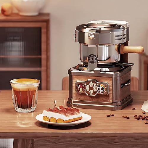 Miniatura 10 de LONG SENG WING KWON - Tostador de granos de café, 8 ajustes de calefacción, tostador de granos de café y hogar, sistema de tostado rápido, tostado