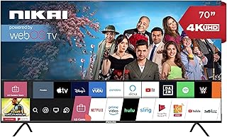 Sponsored Ad – Nikai 70 Inch UHD LED WebOS Smart Tv Platinum Series, Magic Remote, Cinema Screen Design 4K Ultra HDR, Dolby Audio, Smart Voice Control, Apps YouTube, Netflix, Shahid – NIK70MEU4STN1