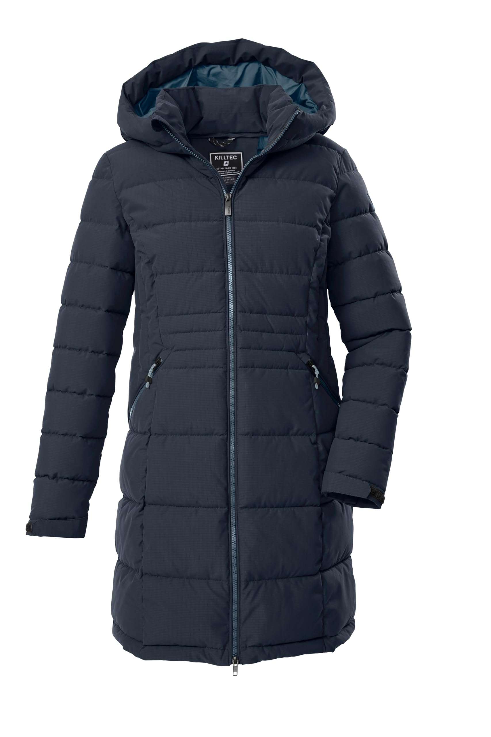 killtec Damen Steppparka/Funktionsparka mit Kapuze KOW 11 WMN QLTD PRK | Winterparka, verstellbare Kapuze und Ärmelbündchen, verschließbare Seitentaschen, wasserabweisend, winddicht, atmungsaktiv