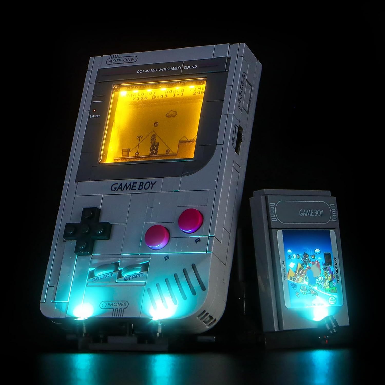Light kit Compatible with Lego Game Boy - No Model Only Light, LED Lighting Accessories Compatible with Lego 72046 Gameboy