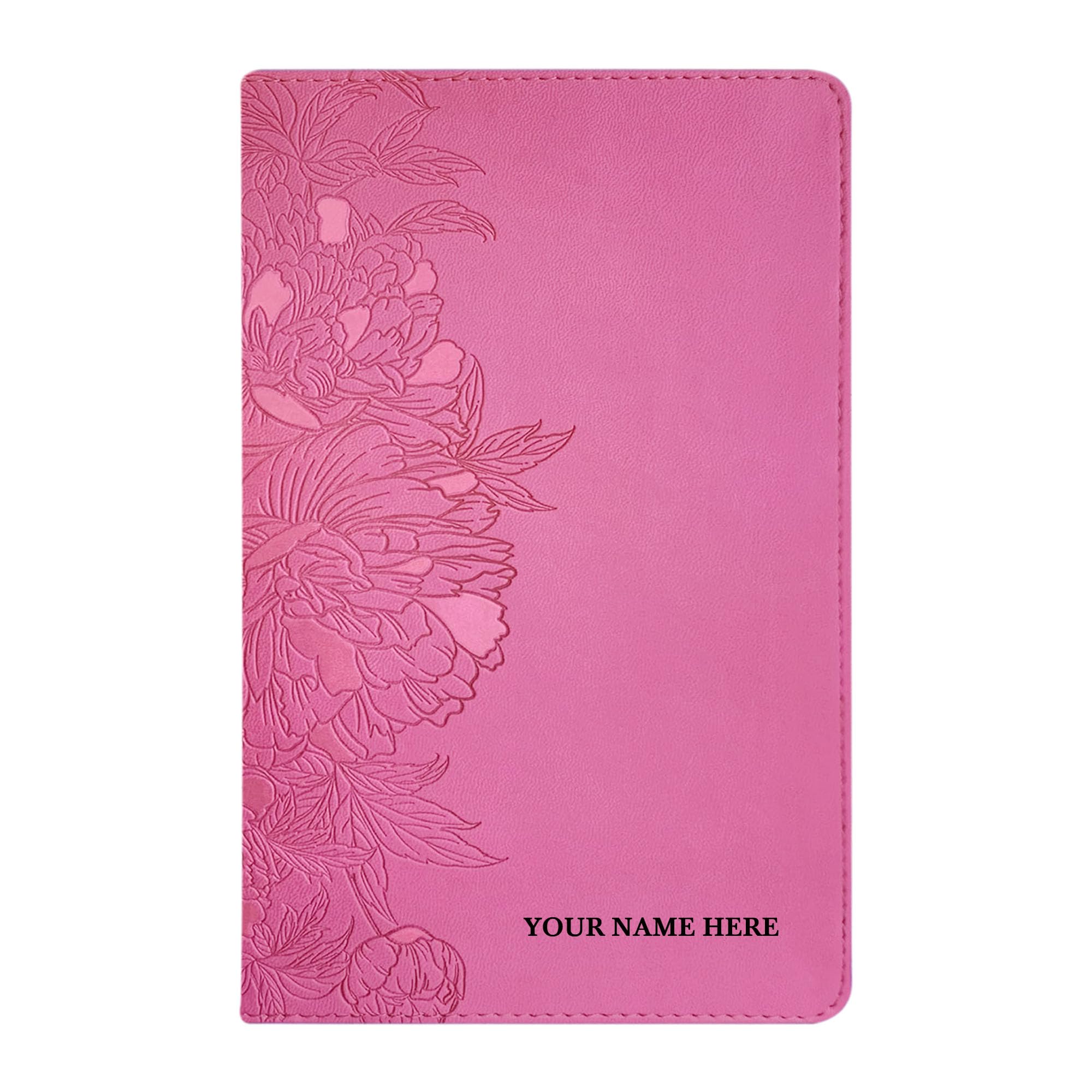 Personalized Premium Large Print NLT Holy Bible with Custom Name in Black | Christian Large Print New Living Translation Bible Gift for Religious