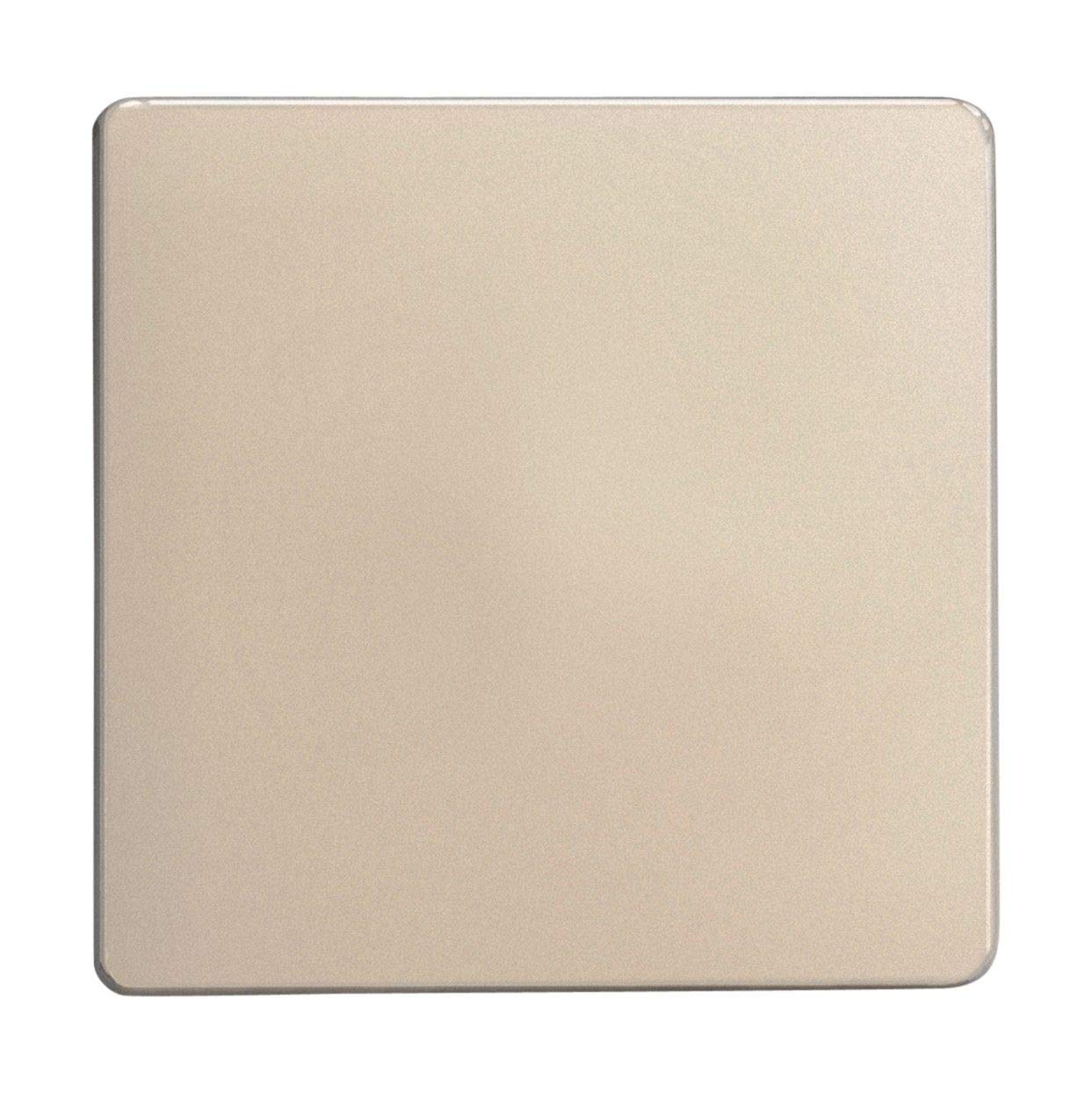 Varilight Single Blank Plate Satin Chrome XDNSBS