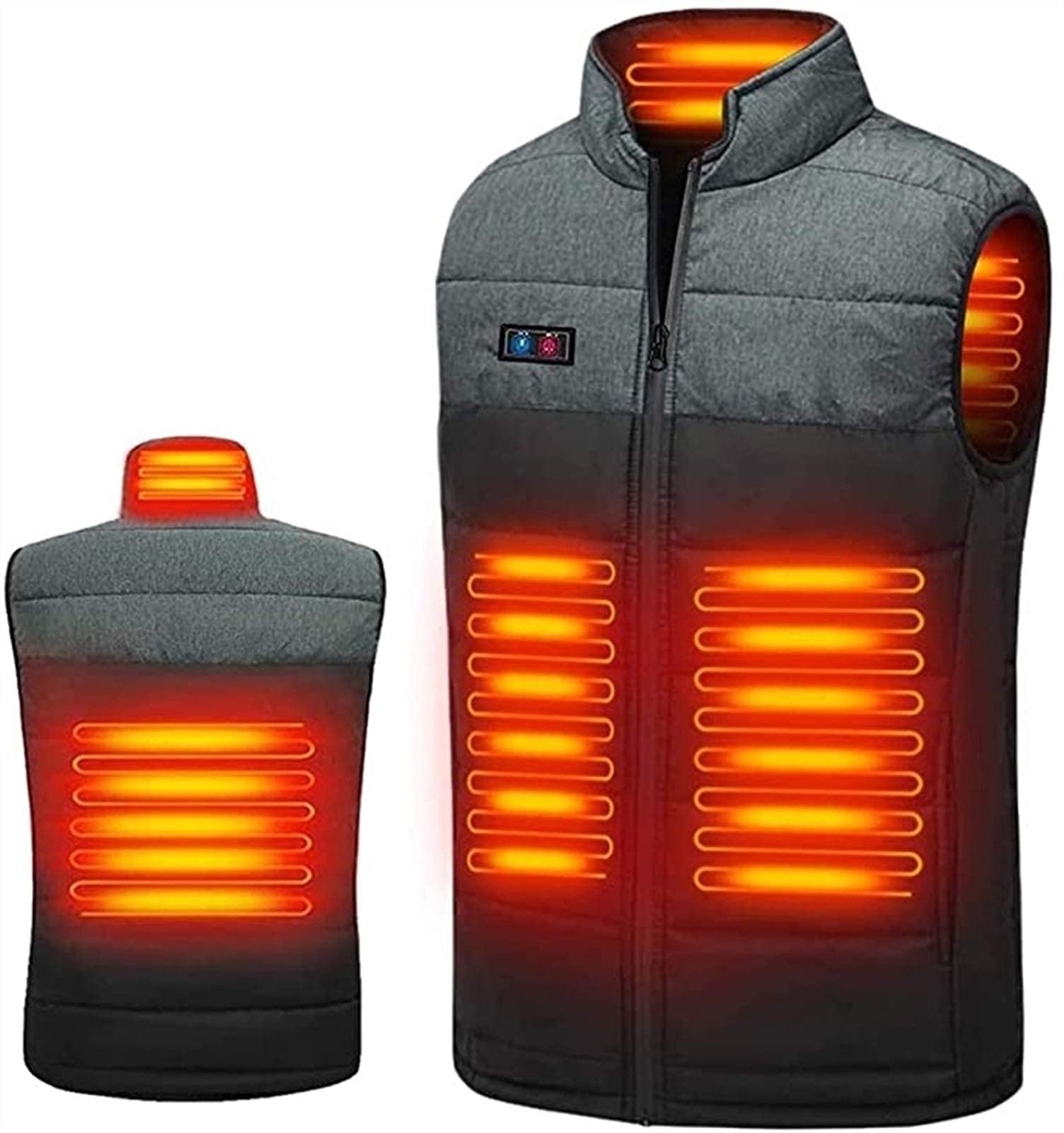 Gilet chauffant USB lavable pour ne plus avoir froid veste thermique double réglage noir M