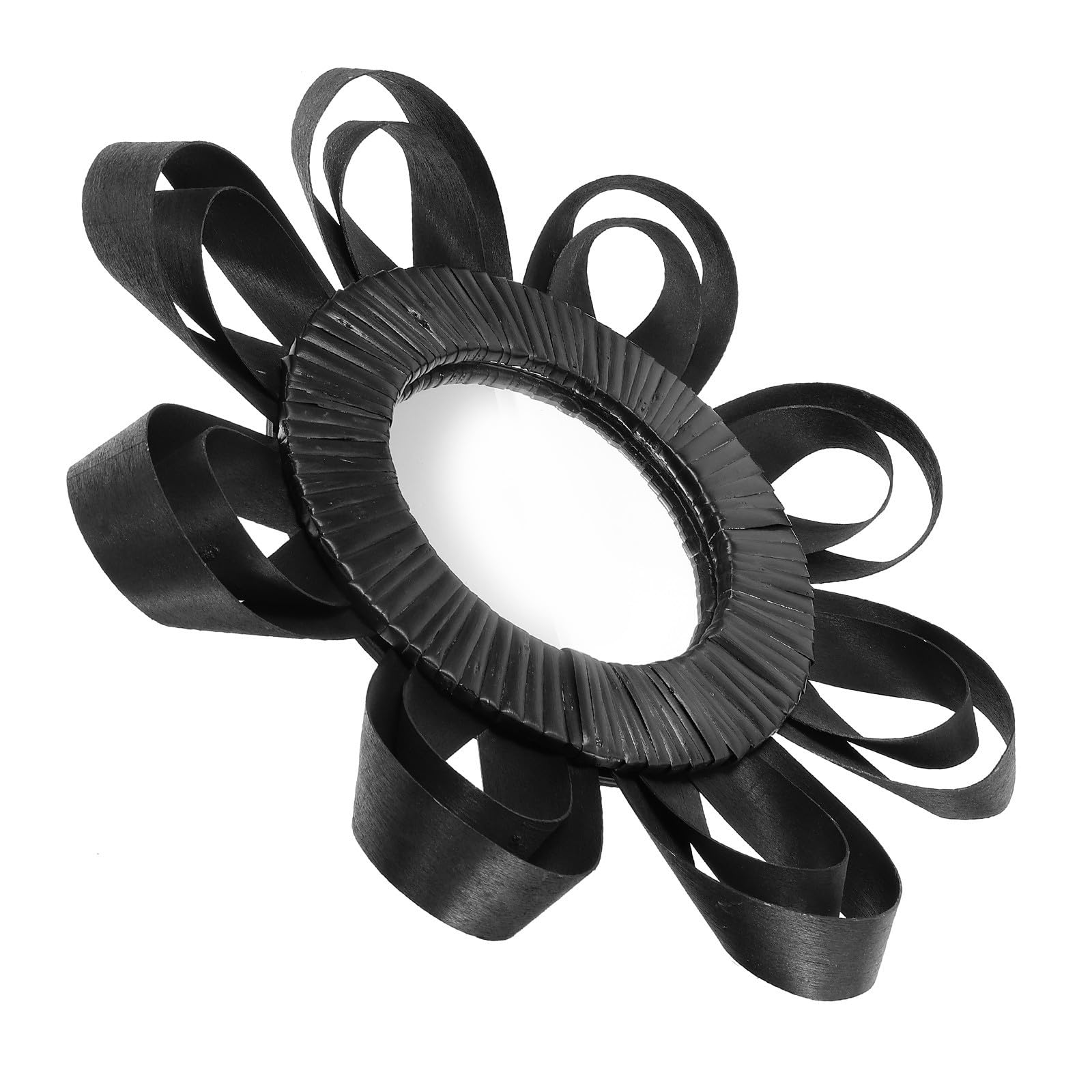 Miroir rond en verre et bois Alasum pour illuminer votre couloir et salon
