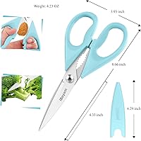 Vista 3 de Tijeras de cocina iBayam, tijeras de cocina multiusos, resistentes tijeras de carne, tijeras de aves de corral, aptas para lavavajillas, tijeras