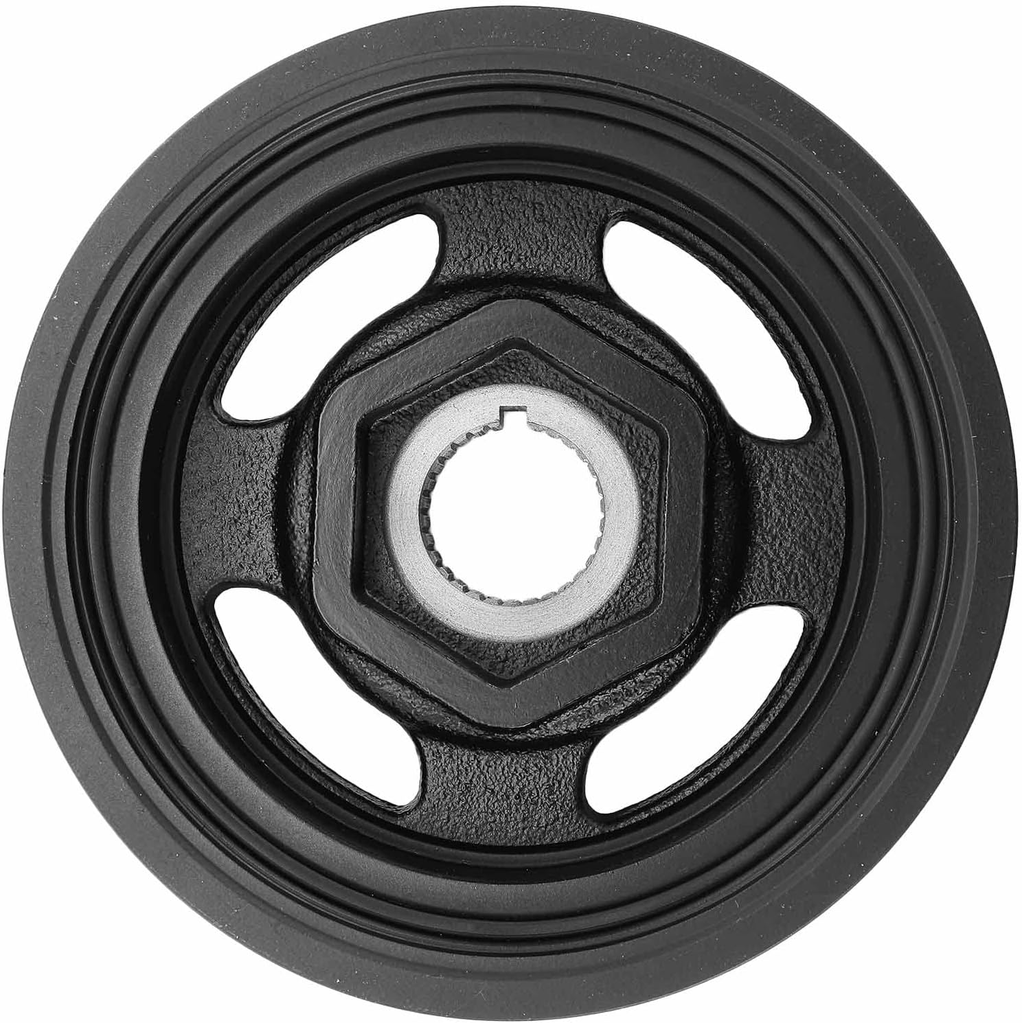 A-Premium Engine Harmonic Balancer Crankshaft Pulley Compatible with Honda CRV 2007-2014, Accord 2008-2012, Crosstour 2012-2015 & Acura TSX 2013-2014, DOHC L4 2.4L, Replace# 13810R40A01, 13810RZA008