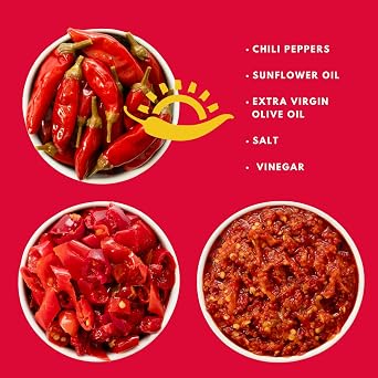TUTTOCALABRIA Gift Set, Calabrian Chili Pepper, Variety 3 Pack, 6.5 oz | Whole, Crushed and Sliced Chili Pepper Variety Pack, Non-GMO for Hot Sauce Gifts, (3 Pack X 6.5 oz), Product of Italy