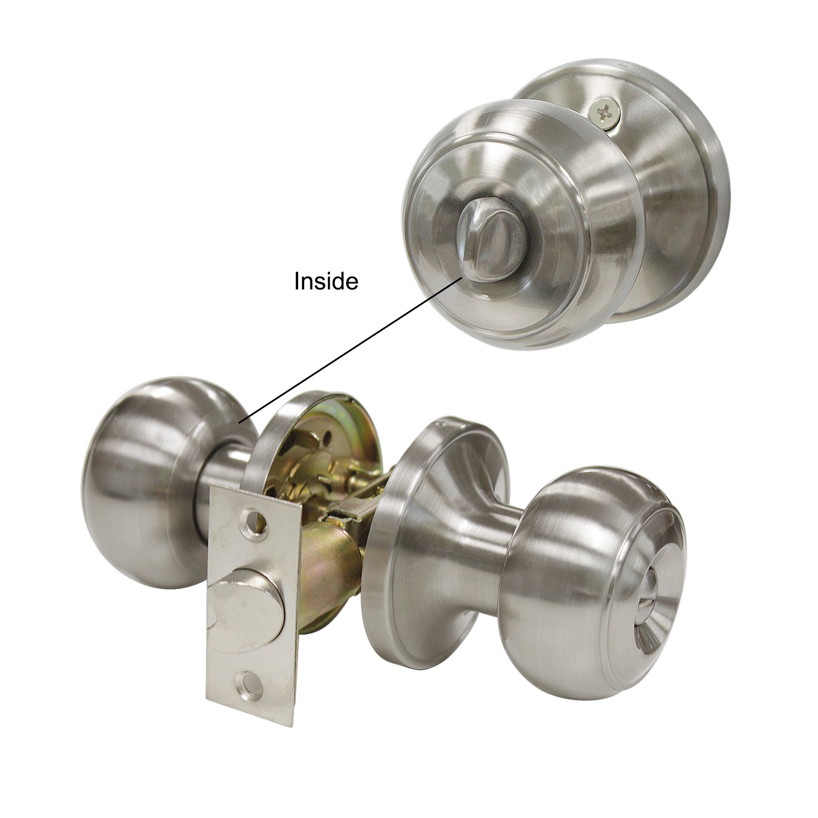 Gobrico Door Knobs with Lock - Privacy & Security -8
