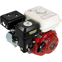 6.5HP Gas Engine Horizontal, 200CC 4 Stroke OHV Gas Motor,Shaft Shaft 20mm Pull Start, Single Cylinder Air Cooled Gasoline Motor Engine for Mini Bike Compressor Log Splitter Lawn Mower