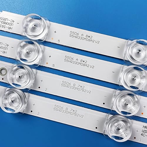 Miniatura 3 de PANMILED Tiras de retroiluminación LED de repuesto para TCL 55 pulgadas TV 55S421 55S423 55S425 55D6 55F6 55U3800C 55U3900C 55U5850C 4C-LB5508-HR02J