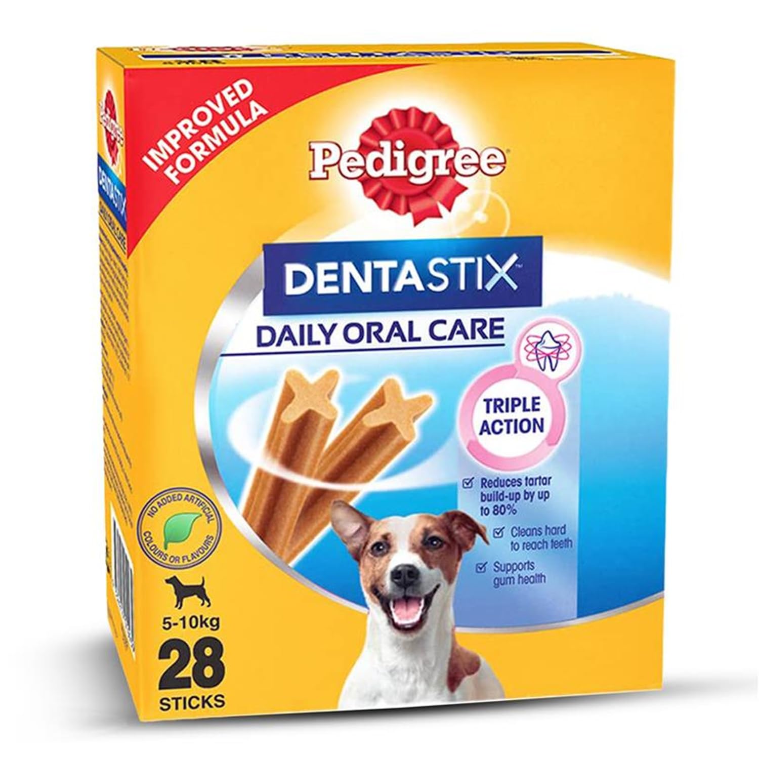 Pedigree Dentastix Oral Care Dog Treat, Adult Small Breed (5-10 kg), 440 g, Recommended by Vets, Supports Gum Health, Reduces Risk of Gum diseases Pedigree Dentastix Oral Care Dog Treat, Adult Small Breed (5-10 kg), 440 g, Recommended by Vets, Supports Gum Health, Reduces Risk of Gum diseases