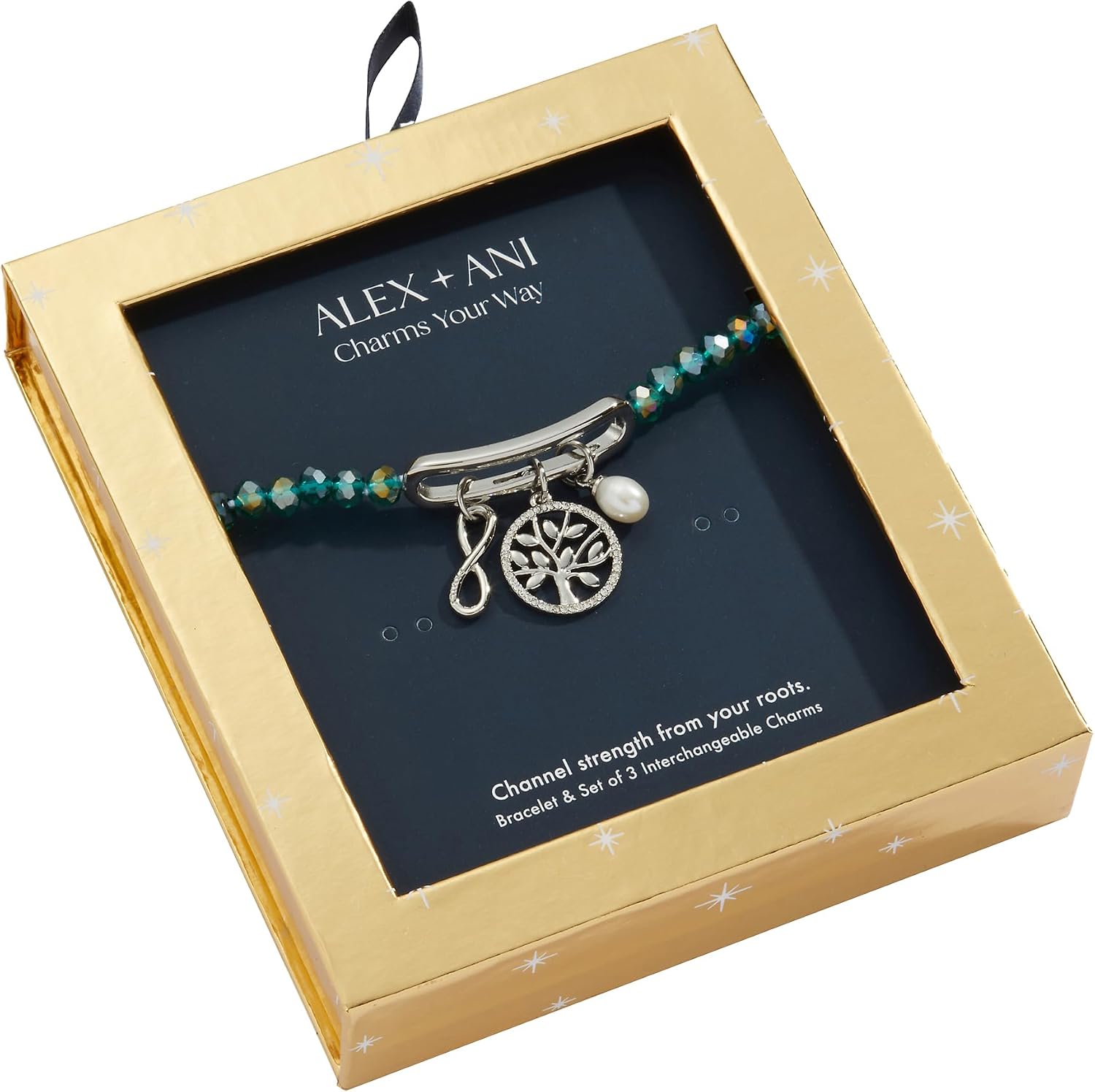 Alex and Ani Family Mix + Match Charm Stretch Bracelet