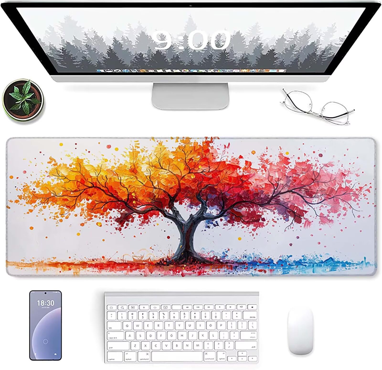 Podkładka pod mysz XXL 1600x800x3mm, czerwona podkładka pod mysz do gier z antypoślizgową gumową powierzchnią, poprawia precyzję i szybkość, komputer dla gracza i akcesoria biurowe, prezent dla