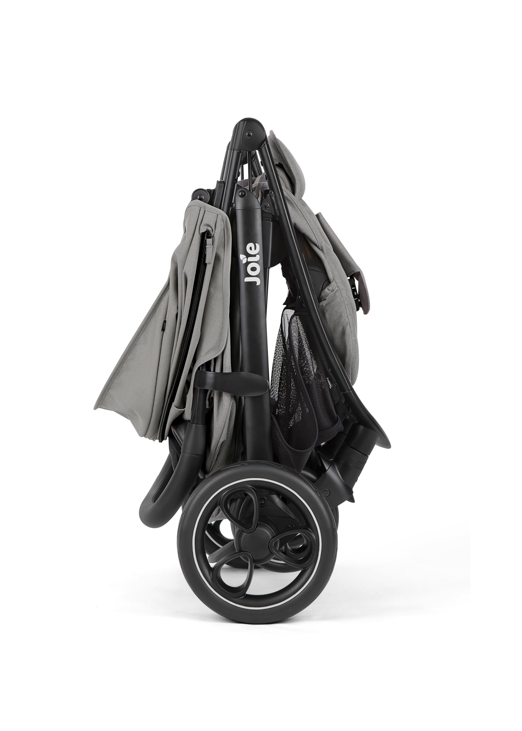 Poussette de marque Joie. Modèle Buggy & Sportwagen Litetrax bis 22 kg Belastbar mit Schieber-Ablagefach & Regenschutz - Pebble