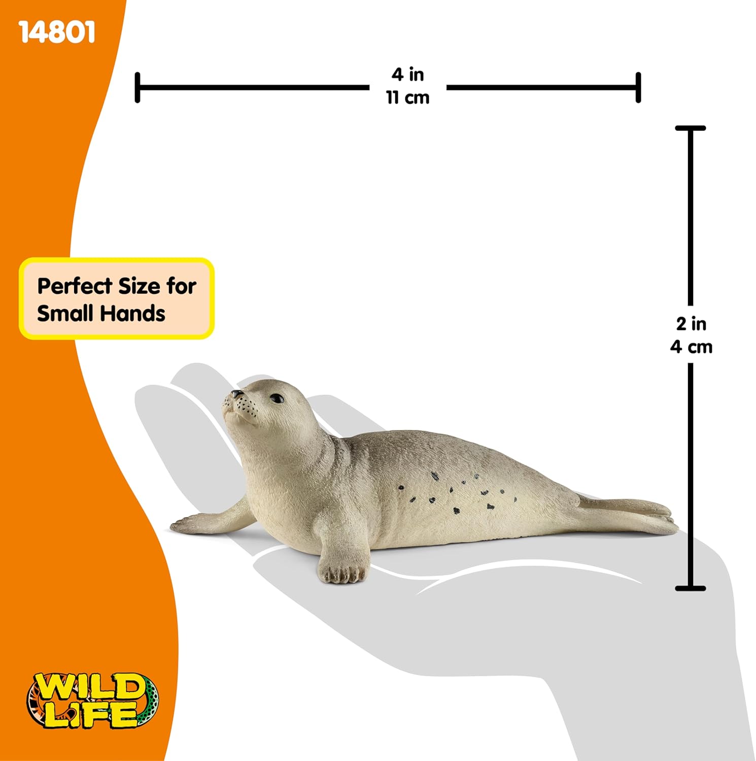 Schleich Wild Life, Realistic Ocean and Marine Animal Toys for Boys and Girls, Seal Toy Figurine, Ages 3+