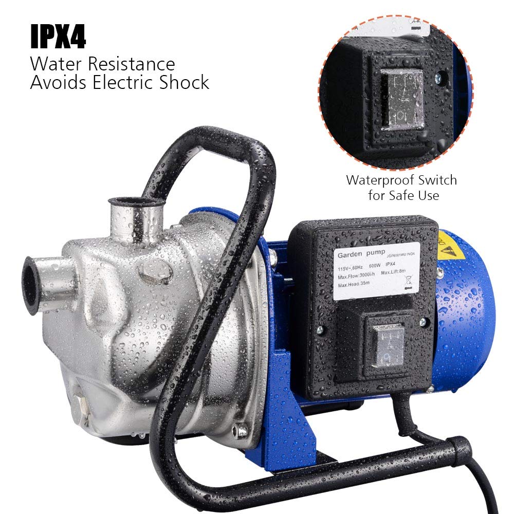 660GPH 3/4 HP Mini Portable Electric Transfer Utility