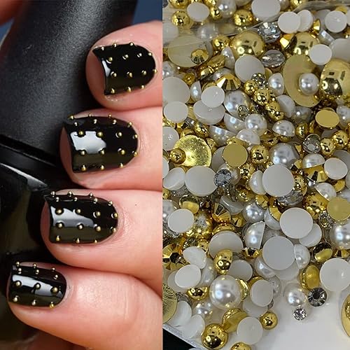 Miniatura 4 de Calcomanías de diamantes de imitación para rostro, perlas y diamantes de imitación, joyas de diamantes para ojos, cabello, cuerpo, perlas planas,