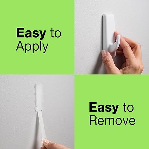 Miniatura 4 de Ganchos adhesivos reMOVibles sin daños de FrogTape - Ganchos de pared grandes y reutilizables para colgar - Sin clavos - Sostiene hasta 5 libras - 6