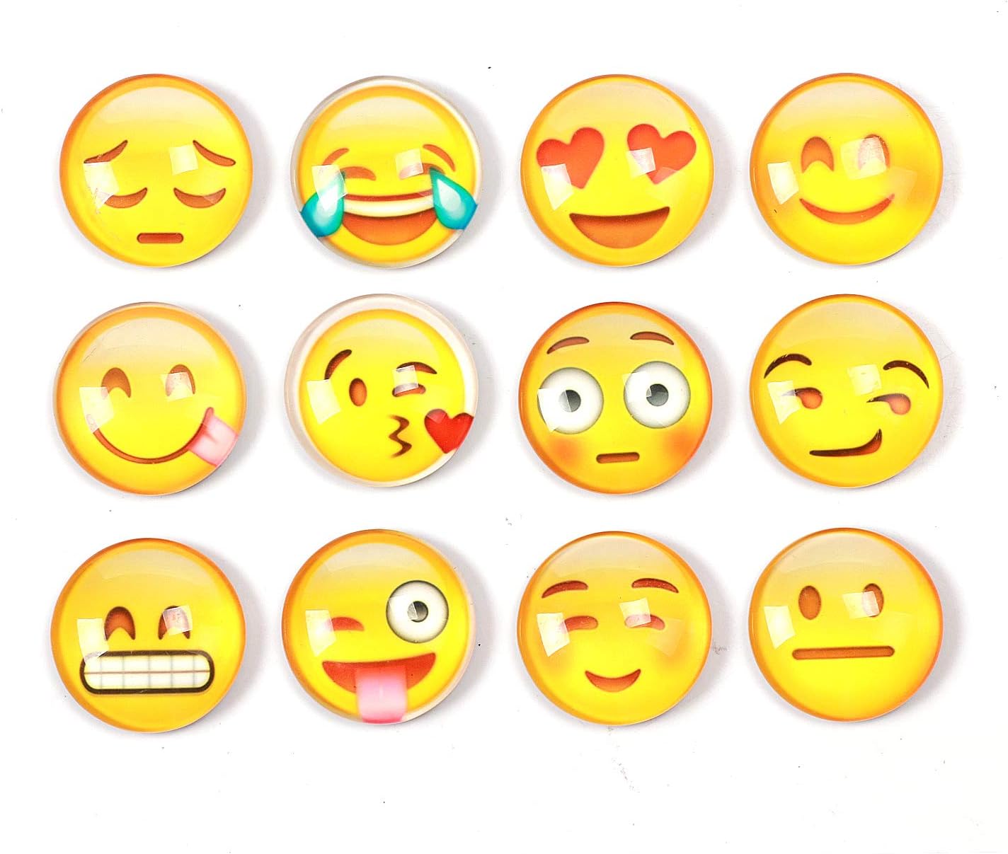 Fridge Magnets - Office Magnets Set,Dry Erase Board Magnets, Refrigerator Magnets For Whiteboard, Map, Home Decoration, Arts & Crafts, Office Organizing (Emoji)