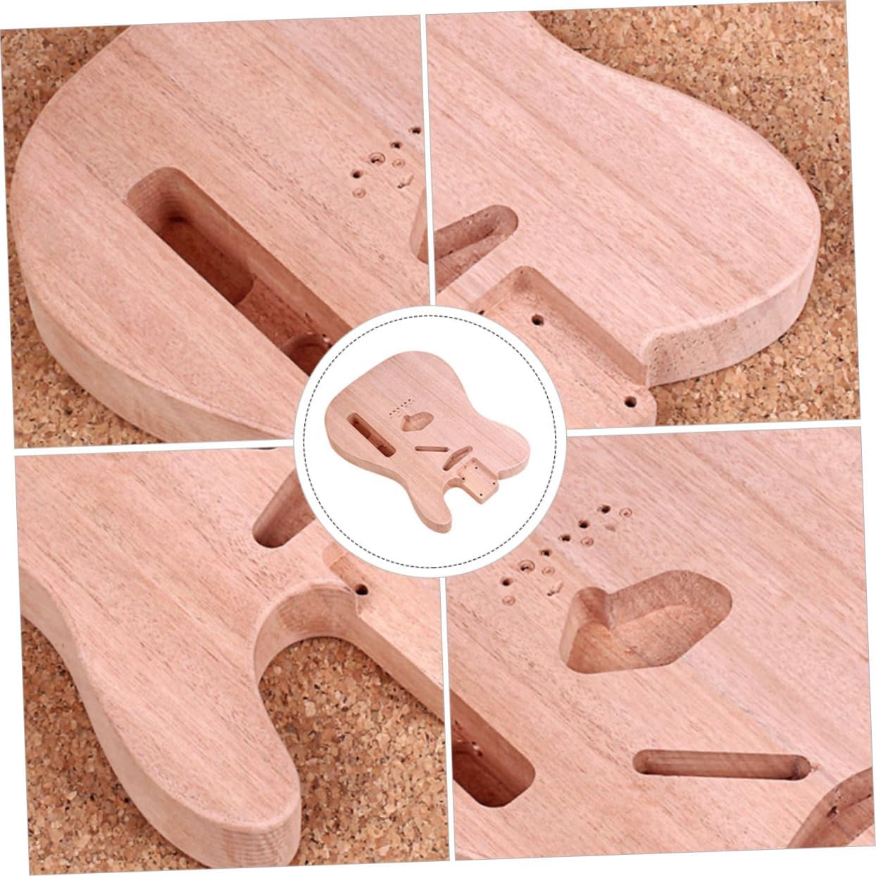 Diy Guitars Parts Unfinished Electric Guitar Body Basswood Hollow Body for
