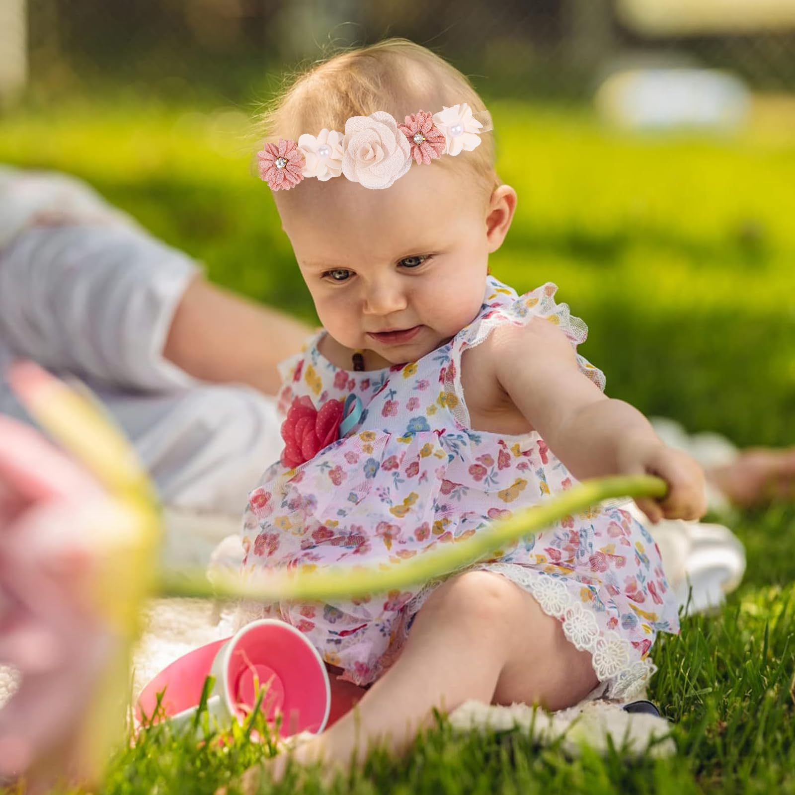 2 Pezzi Fascia Elastica, Accessori Neonata, Fascette Per Capelli Per Fiocchi Per Floreale, Regalo Per Bambini Per Foto