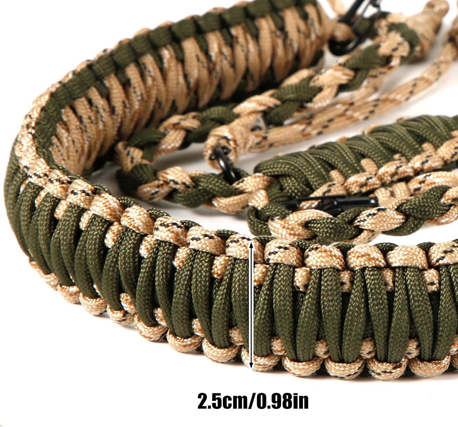 Duck Call Whistle Lanyard Call Lanyard for Hunting with 12 Removable Rings Braided Paracord Goose Call Strap for Outdoor Hunt Predator Accessories Hunter Gift