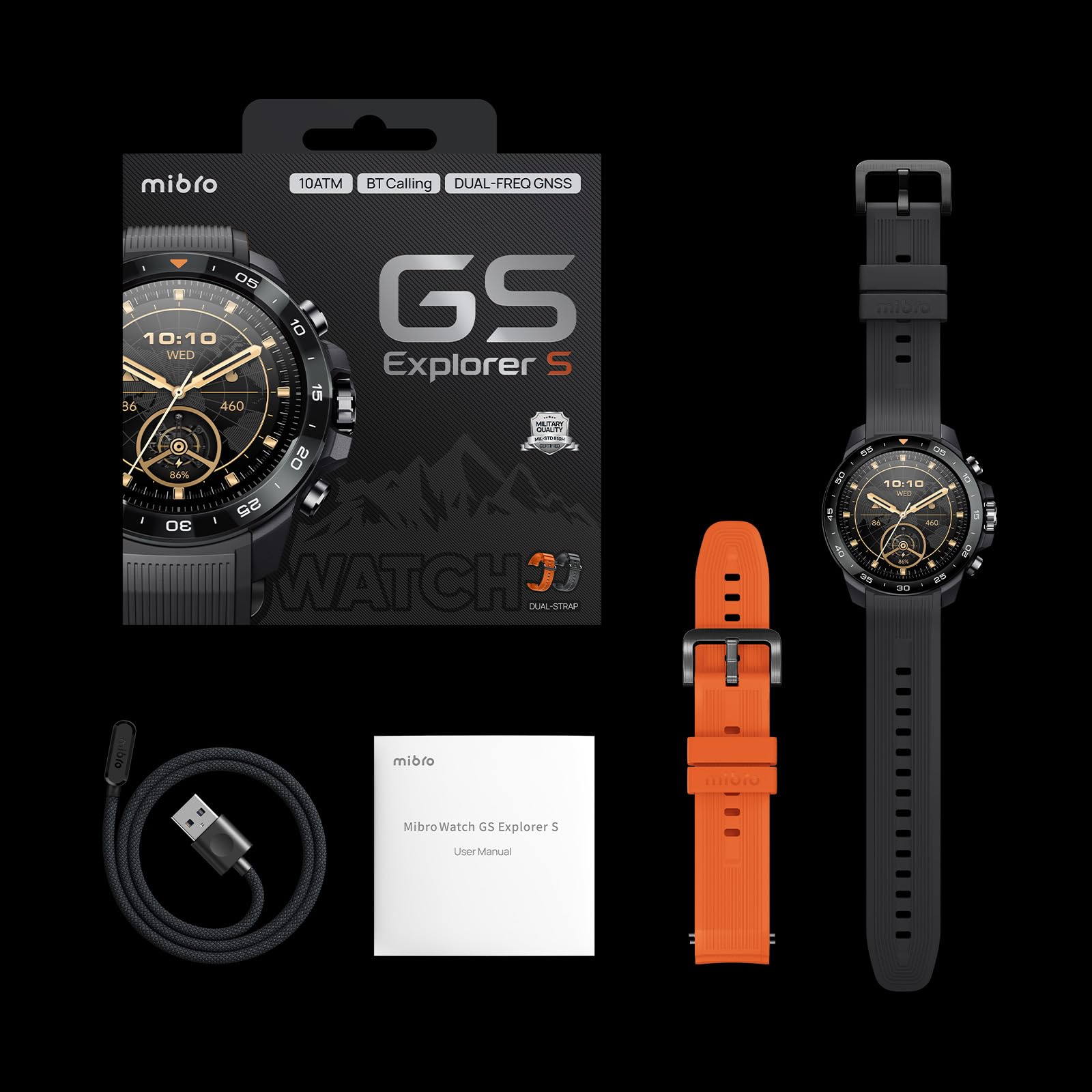 Mibro GS Explorer S | Reloj de buceo, llamadas Bluetooth y resistente al agua hasta 10 ATM