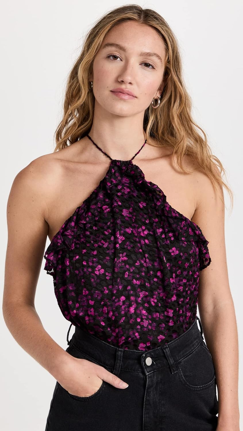 Ramy Brook Women's Pippin Top, Plumberry/Black, XS - Image 2