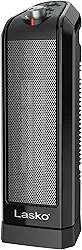 Lasko CT16450 Aquecedor elétrico de cerâmica oscilante portátil pequeno 1500W com termostato manual e proteção de segurança contra superaquecimento para uso doméstico interno, preto