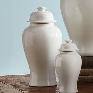 Bed Bath & Beyond Koa Lidded Ginger Jar White - Large Mini