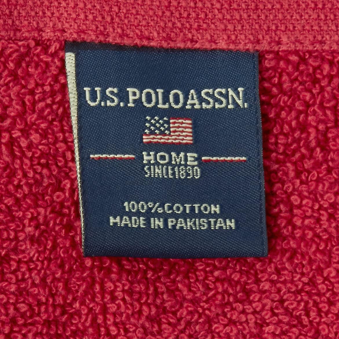 U.S. Polo Assn. 3-Piece Reversible Microfiber Comforter Set, King, Pink/Purple