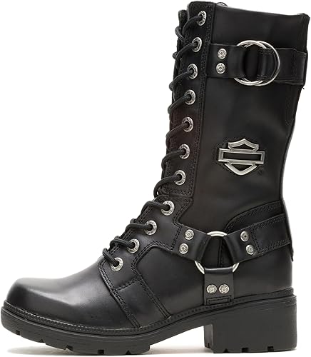 Miniatura 7 de Harley-Davidson womens Eda Leather Motorcycle Casual Boot