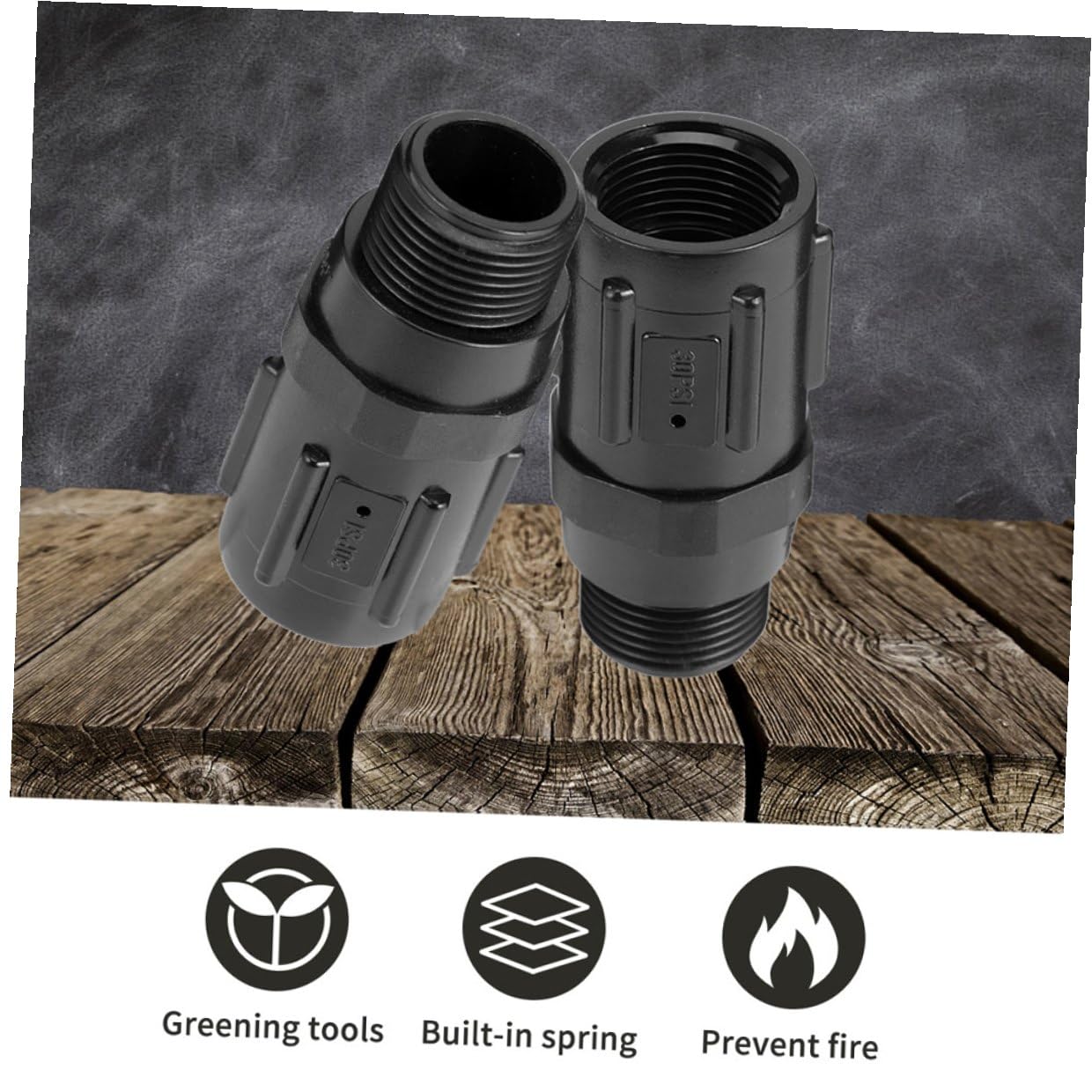Réducteur de Pression Pression 30 Psi Intérieur et Extérieur Filetage 6 Mm en Plastique, Maintien du Débit D'eau Stable pour Système D'irrigation Goutte à Goutte pour Ferme