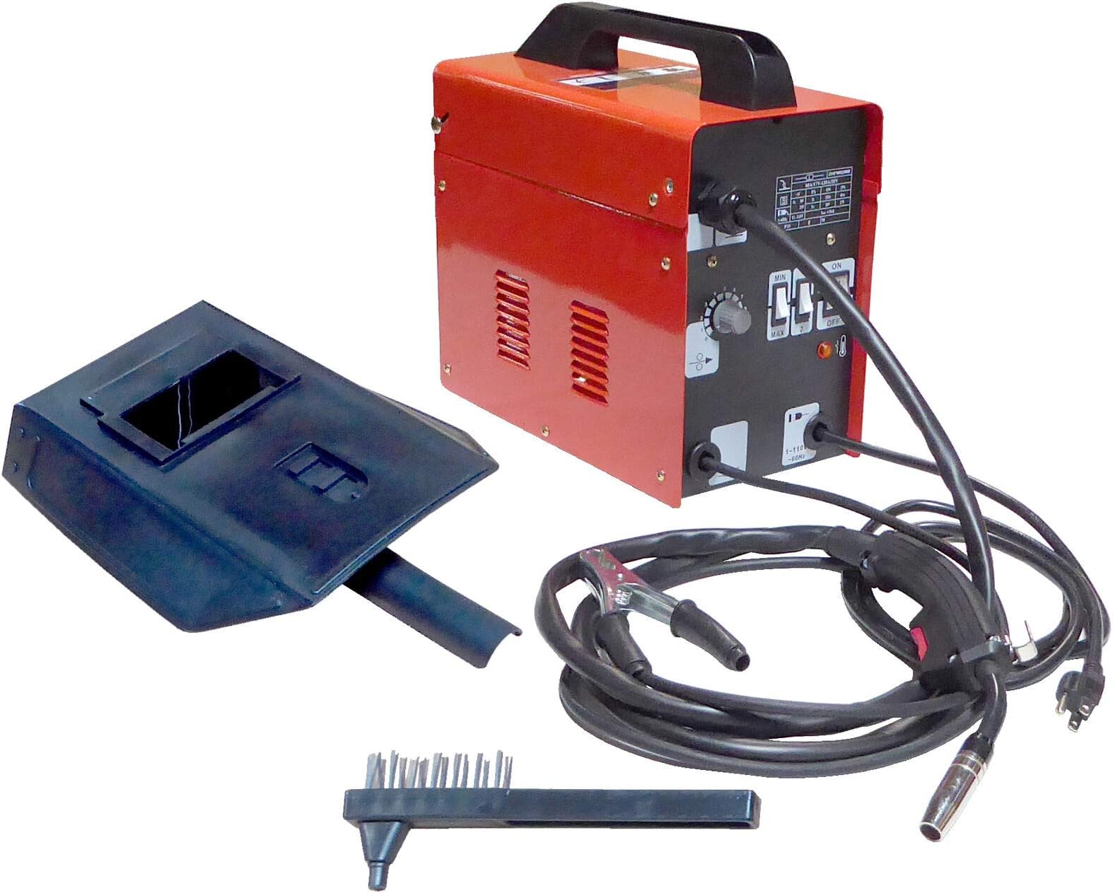 9TRADING 120 Amp AC Flux Corded Welder Welding Machine Mild Steel MIG MAG NEW