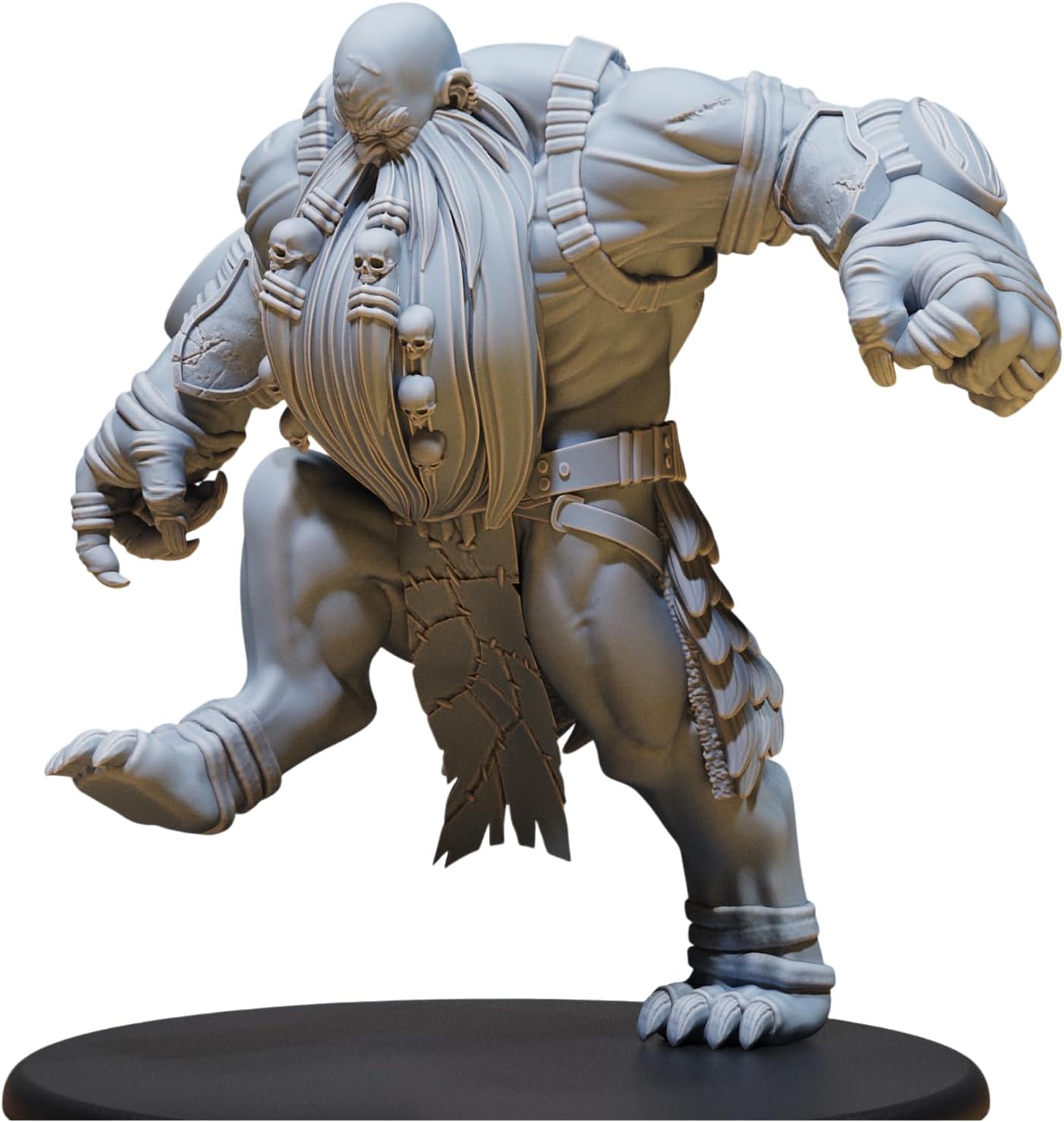 Unpainted DND Hill Giant Smasher Kick Miniature Figurine, Tabletop Gaming Collectible, Fantasy World, Ideal Gift for Dungeon Masters and Collectors - Designed by Epic Miniatures