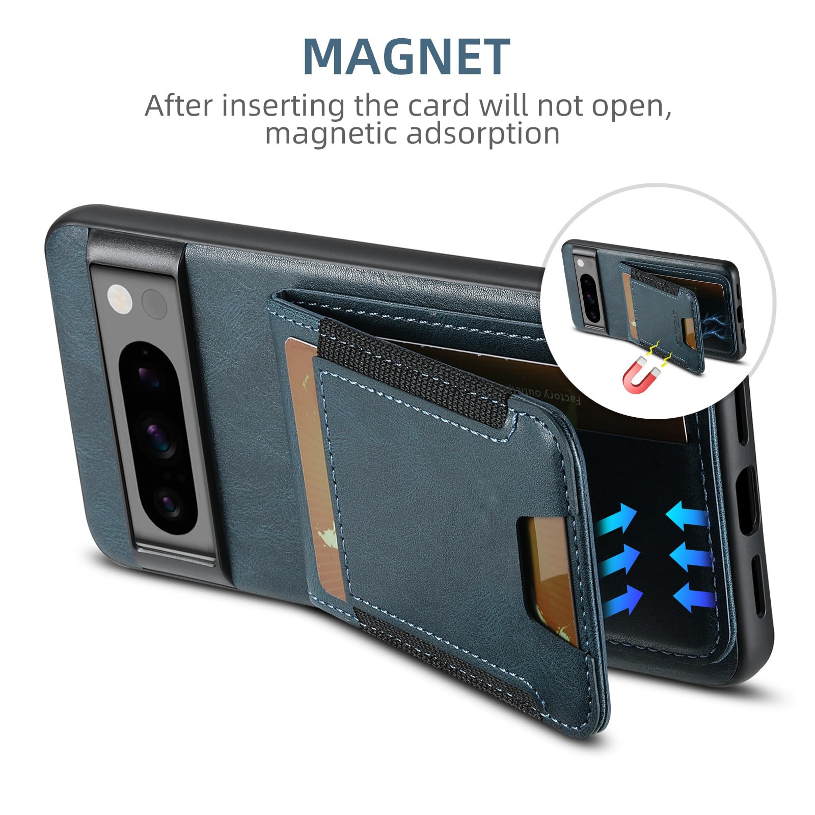 Etui do Google Pixel 11 Pro XL/ 11 Pro / 11, portfel skórzany pokrowiec