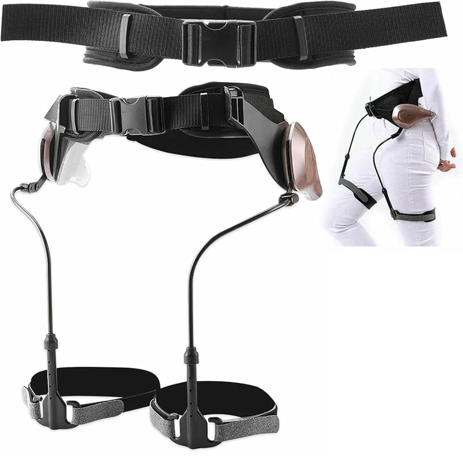 Ayuda para caminar con exoesqueleto de potencia, piernas con exoesqueleto | No necesita recargarse, fácil de llevar, ayuda para caminar a paso ligero con exoesqueleto biónico, para senderismo y viajes