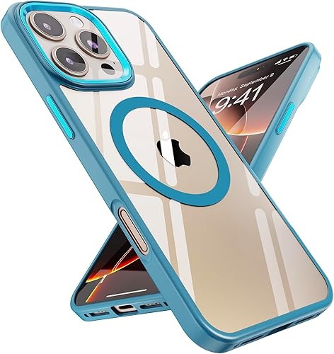 SUCGLES for iPhone 16 Pro Case with MagSafe, N56 Ultra Strong Magnet, 12FT Drop 