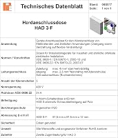 Pollmann HAD3-F Fehér Elektromos Elosztódoboz 5 Csatlakozási Ponttal, Lapos Kivitel, 400V, Pattintható Fedéllel, Falon Kívüli Szereléshez 5