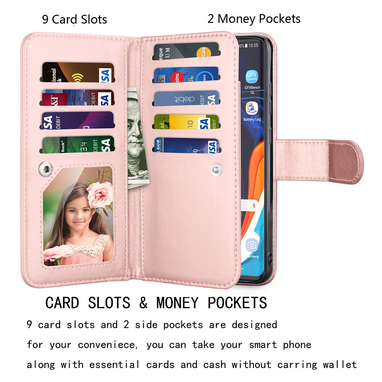 NJJEX Galaxy S20 Plus Case, for Samsung Galaxy S20+ S20 Plus Wallet Case ?6.7