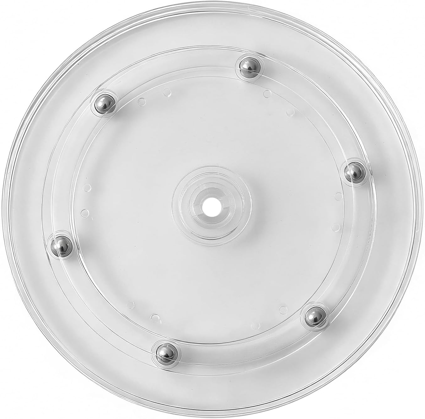 6" Clear Acrylic Lazy Susan Round Spinning Base for Decorating