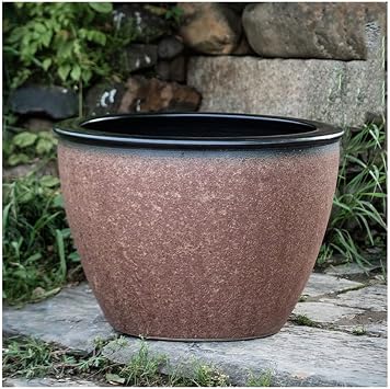 Fish Tabk Ceramic Goldfish Bowl Fish Tank Water Lily Pot Lotus Large Tank Lotus Pot Outdoor Courtyard Large Water Tank Retro Koi Tank Cool Fish Tank,B-120Cm