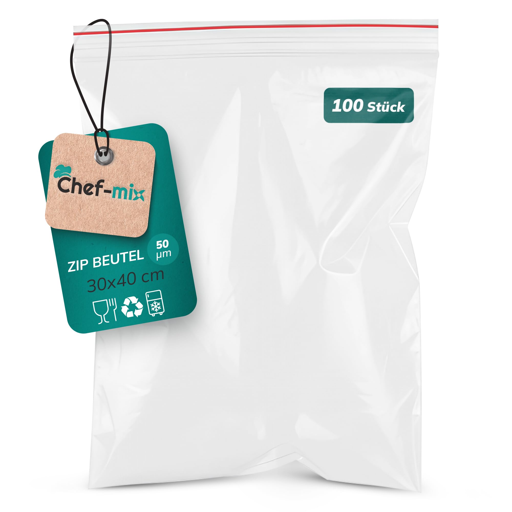 Sacs de congélation zip 300x400 mm hermétiques pour la cuisine
