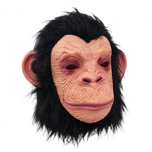 QingWing Gorila Mask, Chimpancé Mascaras Halloween Latex Realistas