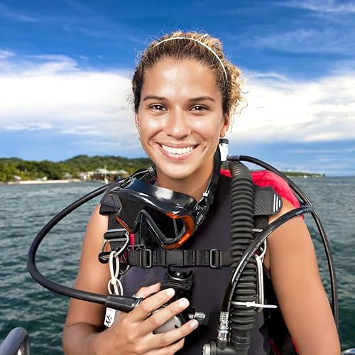 Miniatura 7 de Máscara de buceo Pano 3 para adultos, máscara de esnórquel de vidrio templado, máscara de natación antivaho sin fugas, gafas de natación