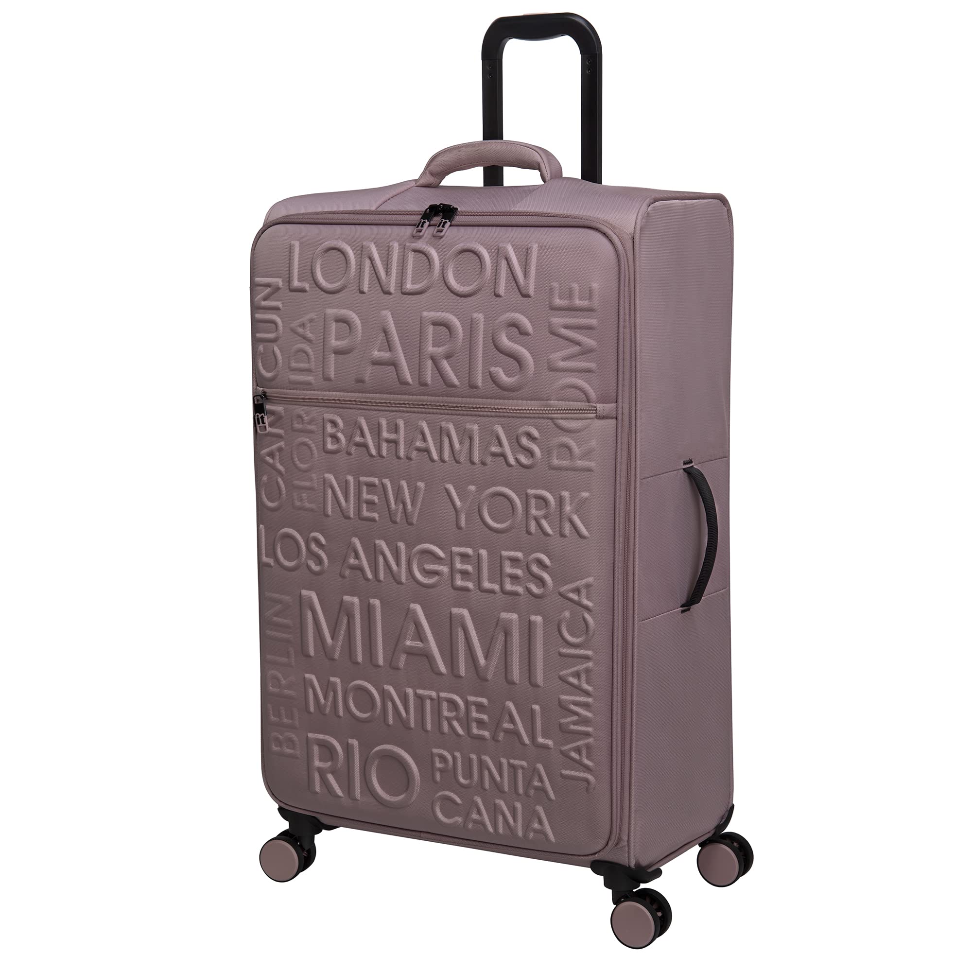 it luggage Citywide 33" Softside Checked 8 Wheel Spinner, Pale Mauve
