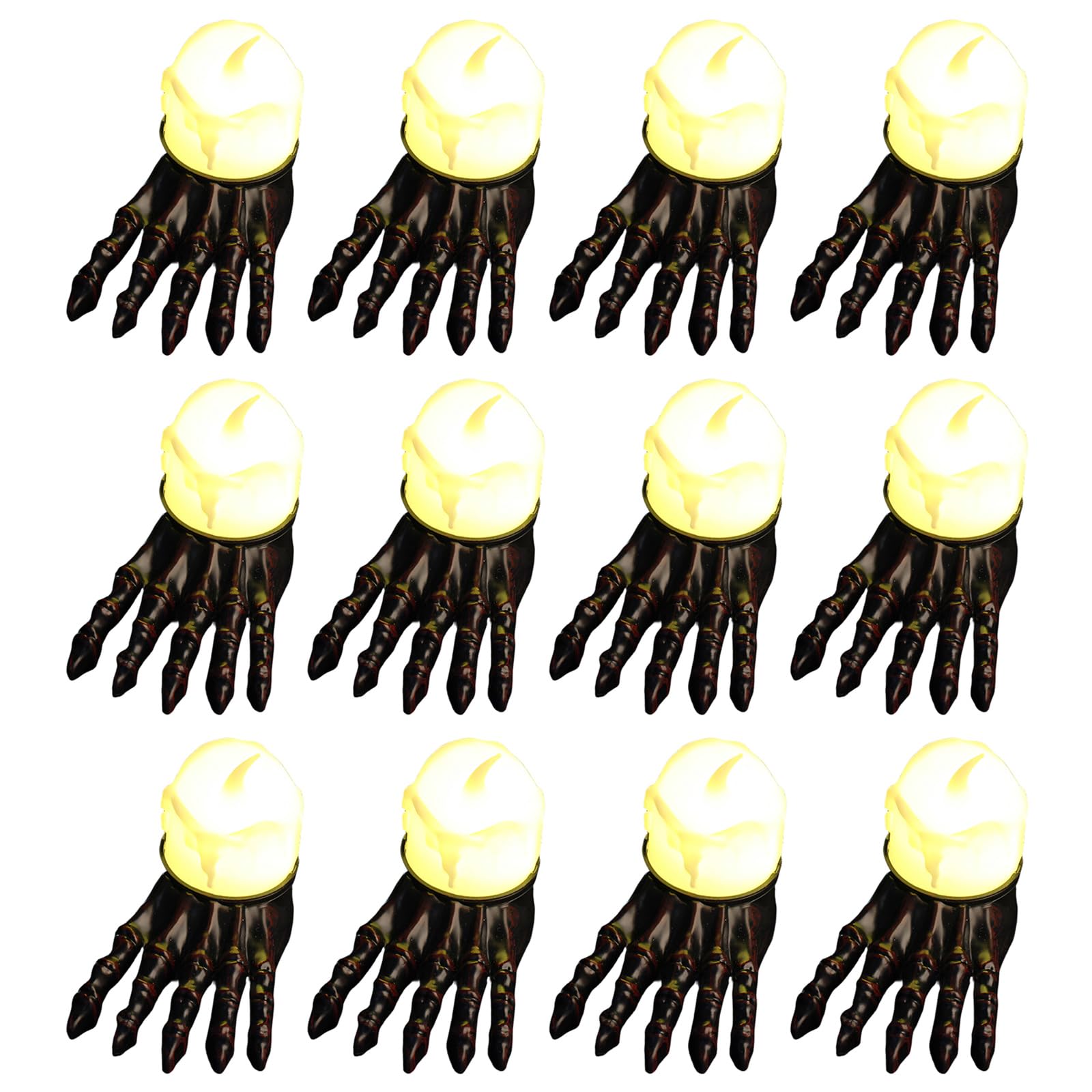 Tsophreniq C Plastics Foot Shaped Halloween Party Decorations Led Light Up Accent Props For Home Gathering And Seasonal Layouts Window Decoration