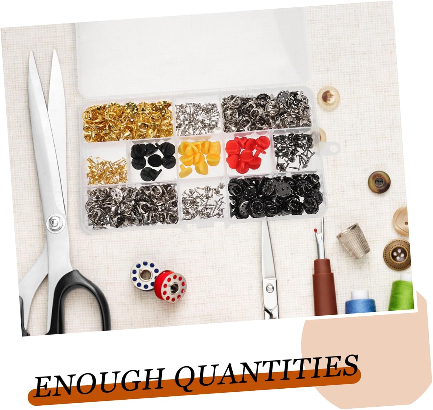 430pcs Easy to Use Metal Brooch Cufflinks Buckle Latch Custom Lapel Pins Locking Pin Backs Tie Clips for DIY Jewelry Making