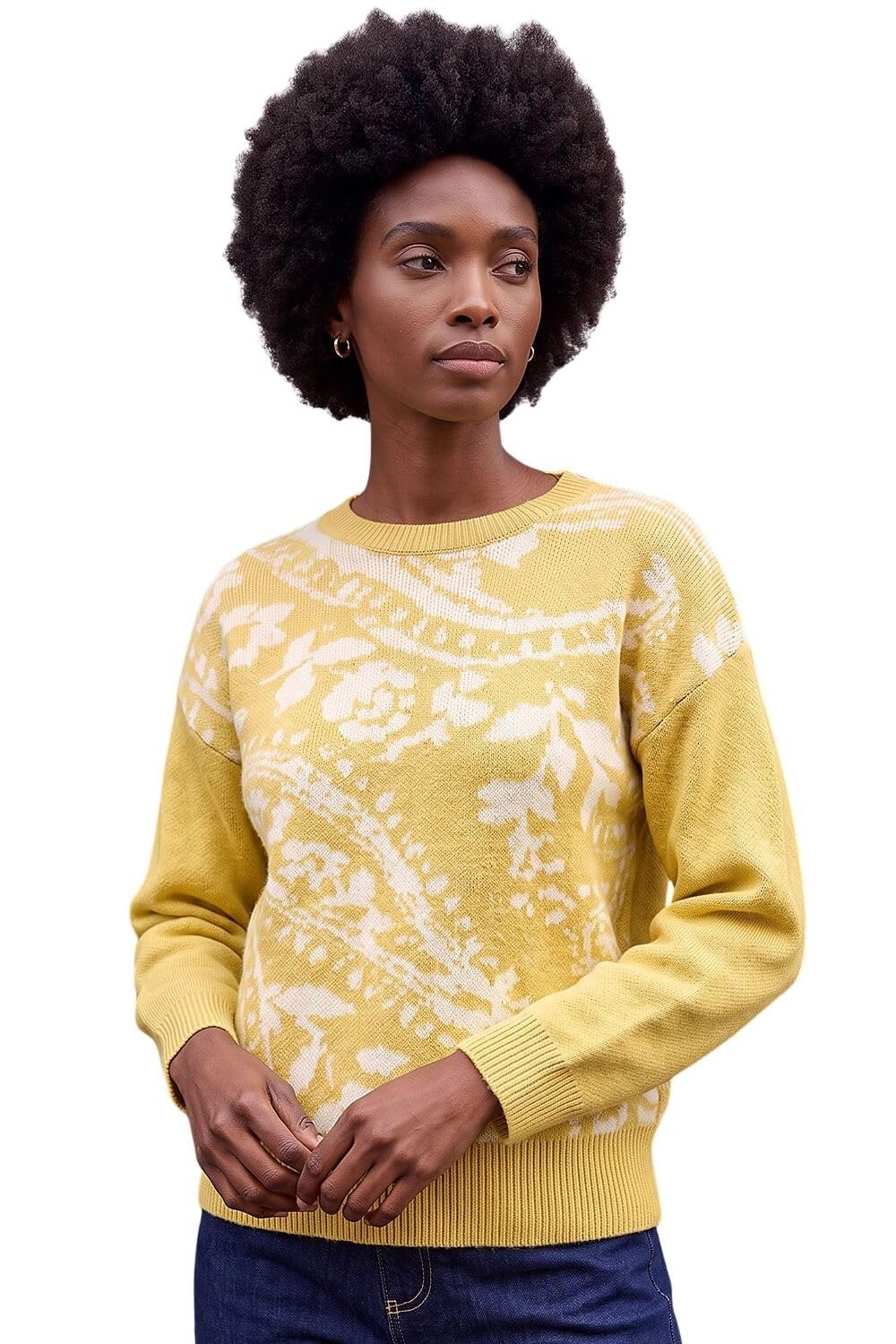 Roman Originals Thick Jumper for Women UK - Ladies Winter Autumn Smart Casual Knit Knitted Knitwear Pull-On Round Crew Neck Long Sleeve Work Office Dinner Party
