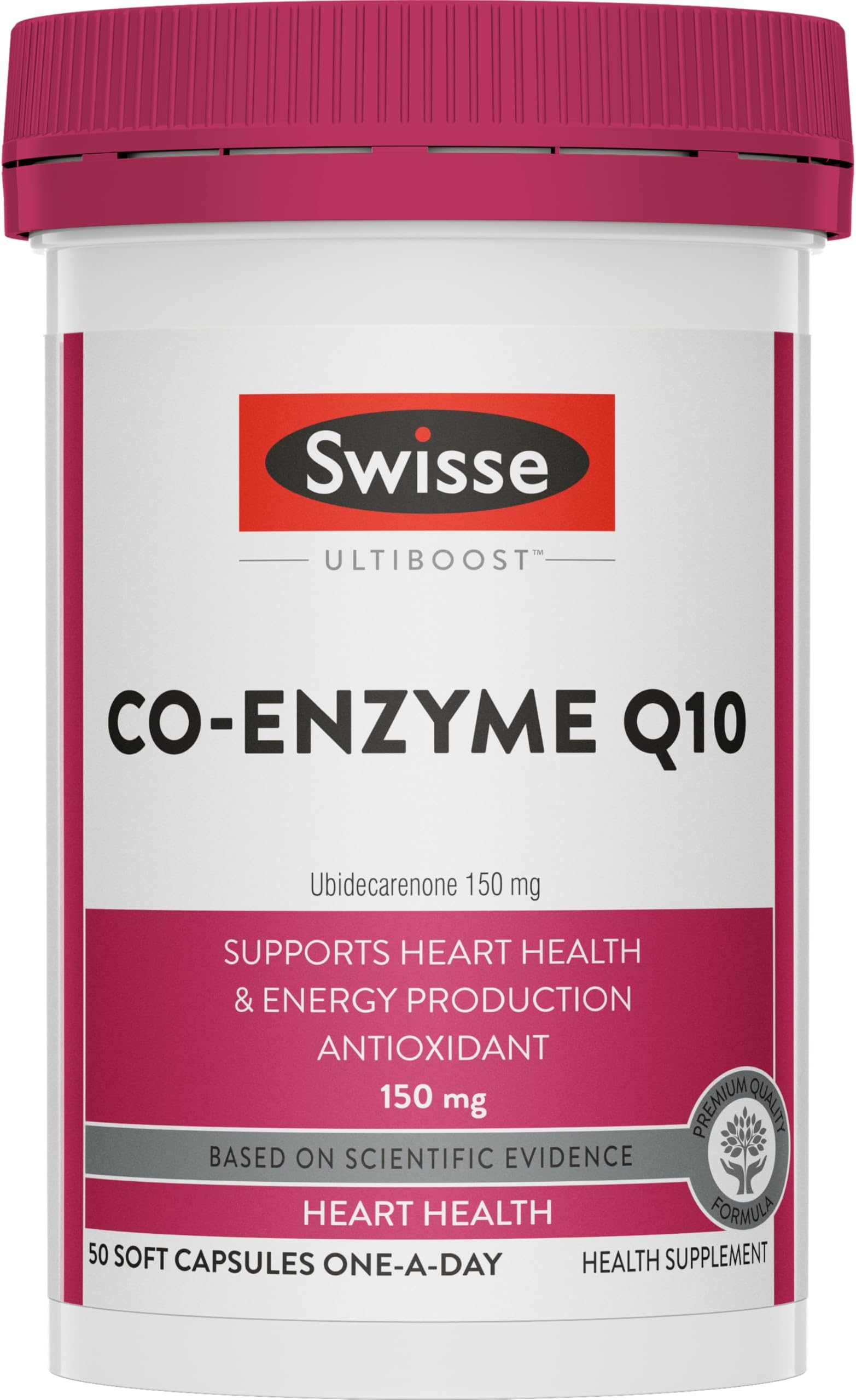 - Swisse Ultiboost Co Enzyme Q-10 Supplement for Heart & Energy Metabolism - 50 Tablets